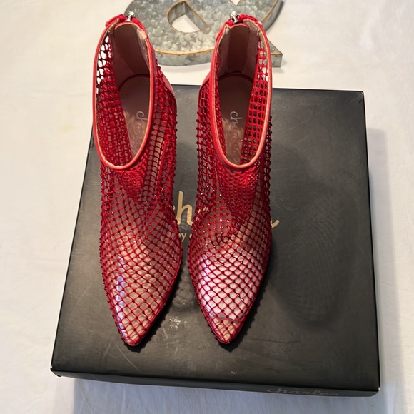 Charles by Charles David Sz 7 With 4 In Heels Red - Picture 3 of 11